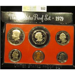 1979 S U.S. Proof Set, Original as issued. A nice attractive set with all coins exhibiting Cameo Fro