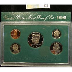 1995 S U.S. Proof Set, Original as issued. A nice attractive set with all coins exhibiting Cameo Fro