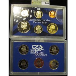 2004 S U.S. Proof Set, Original as issued. A nice attractive set with all coins exhibiting Cameo Fro