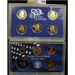 2006 S U.S. Proof Set, Original as issued. A nice attractive set with all coins exhibiting Cameo Fro