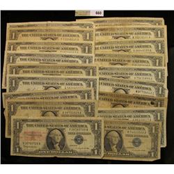 Series 1935A, D, E, (5) 1957, (4) 57A & (8) B U.S. One Dollar Silver Certificates. (20 pcs.)
