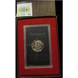 1972 S U.S. Silver Proof Eisenhower Dollar in original box as issued.