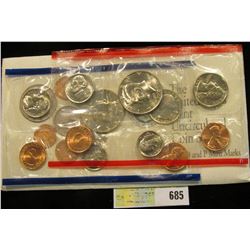 1992 U.S. Mint Set. Original as issued. U.S. Mint issue price was $7.00.