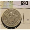 Image 2 : 1900 S Key-date Barber Quarter. Full Good+++