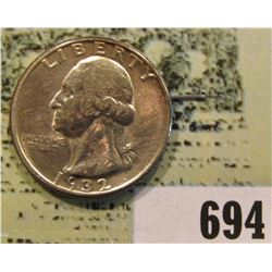 1932 P Washington Quarter, high grade.