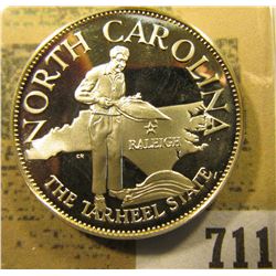 "South Carolina the Tarheel State" So-called Half-Dollar. Superb Sterling Silver Proof, 32mm, 13.55 