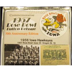 193 of 500 "Commemorative 1957 Rose Bowl Button Reissue 50th Anniversary Edition" & 1959 Rose Bowl B