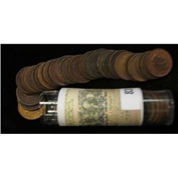 Roll of (50) Mixed Date and Grade Indian Head Cents.