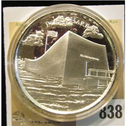 "Pearl Harbor", "American Landmarks 2 oz. .999 Fine Silver", Proof, High-relief, encapsulated.