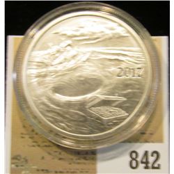 2017 "Welcome to Silverbug Island 1 Troy oz..999 Fine Silver" Obv. depicts a Pirate Ship caught alon