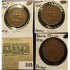 Image 1 : 1954, 55, & 56 South Africa Large Pennies. VF-EF.