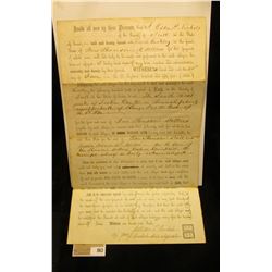 June 21st, 1855 Promissory Note for Four Thousand Dollars from Scott County, Iowa used to purchase 1