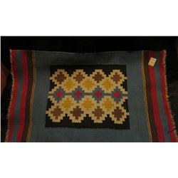 16" x 26" Native American Indian Woven Rug. Doc had this valued at $195 in his collection.