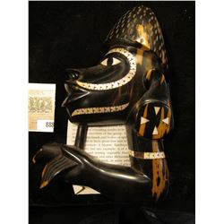 Canoe-prow figure, Soloman Islands, Melanesia, nineteenth to twentieth century. Wood with mother-of-