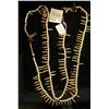 Image 3 : 64" Beeded Necklace with Canine Teeth. Doc has it labeled "Indian   purchased from Illinois Bank. It