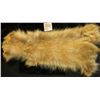 Image 2 : Either a Opossum or a Blonde Raccoon hide. Tanned and turned into leather with fur on. Ready for the