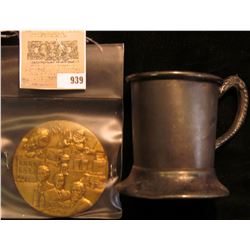 Turn of the Century Soda Fountain Cup, Doc had labeled as Coke; & 1886-1986 Coca-Cola 3  diameter, 1