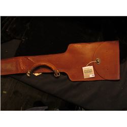 Leather Sword Case, small slit in leather below handle.