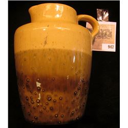 Stoneware Pitcher 3" Base, 5 1/2" tall, single handled.