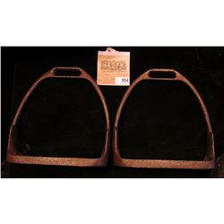 Pair of Iron Civil War Era Iron Stirrups.