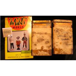 (2) Pharmaceutical Tins 6" x 3 3/4" x 3 3/4" one labeled "Areca Nut Powder" & the other labeled "Gro