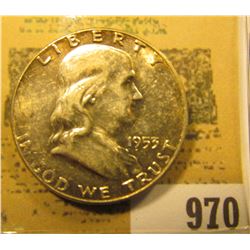 1953 P Franklin Half Dollar, high grade.
