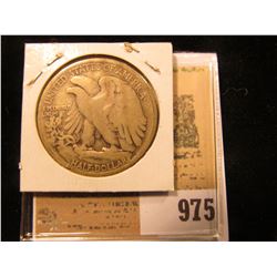 1919 S Walking Liberty Half Dollar, VG.
