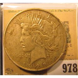 1923 P U.S. Peace Silver Dollar.