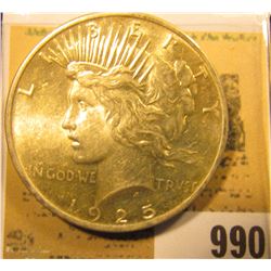 1925 P U.S. Peace Silver Dollar, Nice attractive high grade.