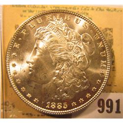 1885 P U.S. Morgan Silver Dollar, Brilliant Uncirculated.