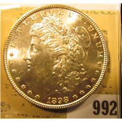 1898 P U.S. Morgan Silver Dollar, Brilliant Uncirculated.