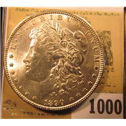 1890 P U.S. Morgan Silver Dollar, Brilliant Uncirculated.