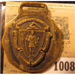 1008 _ Massachusetts Seal Watch Fob.
