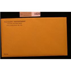 1020 _ 1961 U.S. Proof Set in original unopened flat pack and cellophane as issued. (5 pc. Set).