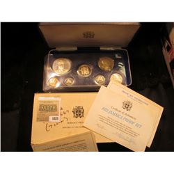 1025 _ 1971 Jamaica Proof Set in original case, which is a little rough, but the coins are excellent