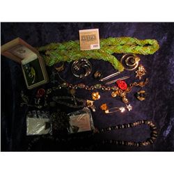1027 _ Large Group of Costume Jewelry including some Boy Scout and or Cub Scout Pins and etc.