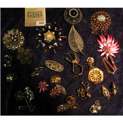 1031 _ Large Group of Costume Jewelry from the 1950 era.