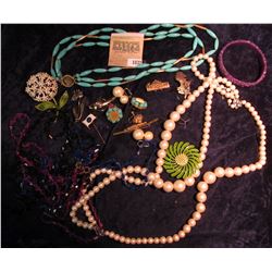 1032 _ Large Group of Costume Jewelry from the 1950 era.
