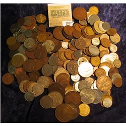 1037 _ Zip-lock Bag of Foreign Coins, includes a nice selection of Early Coinage.