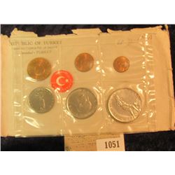 1051 _ Republic of Turkey Six-piece Miunt Set with original envelope.