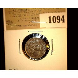 1094 _ 1901 P Barber Dime, EF.