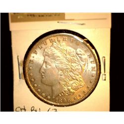 1105 _ 1896 P Morgan Silver Dollar, Choice BU 63