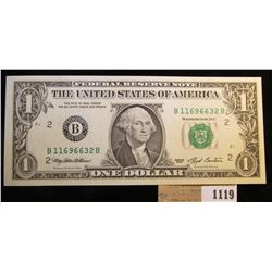 1119 _ Series 1993 $1 New York Federal Reserve Note, CH CU.