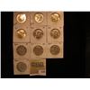 Image 1 : 1129 _ (10) Random date AU-BU 40% Silver Kennedy Half Dollars, all carded and ready to sell.