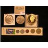 Image 1 : 1164 _ Bookmark with stamp and five coins "Souvenir from the Holy Land". Israel coins; 1972 D & 1976