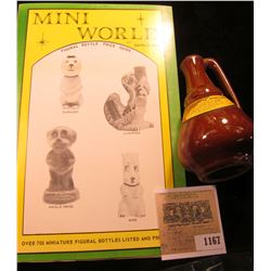 1167 _ "Mini World Figural Bottle Price Guide", by David M. Spaid; & a Stoneware miniature jug "Poli