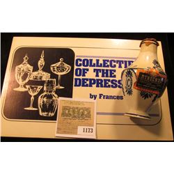 1173 _ Miniature Blue Delft "Rynbende" Liquor Bottle from Holland; & "Collectibles of the Depression