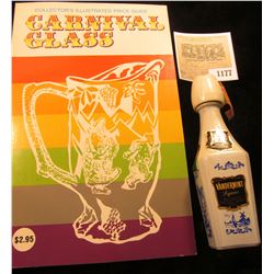 1177 _ Miniature Blue Delft "Vandermint" Liquor Bottle from Holland; & "Collector's Illustrated Pric