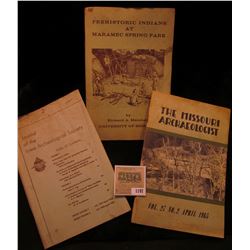 1197 _ "Prehistoric Indians at Maramec Spring Park", by Richard A. Marshall, University of Missouri;