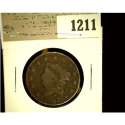 1211 _ 1827 U.S. Large Cent, G.